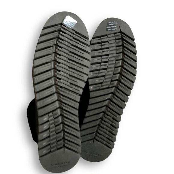 Cole Haan Zerogrand Explore Upstate Hiker Boots Black Suede Shearling Size 7.5 - Picture 7 of 14